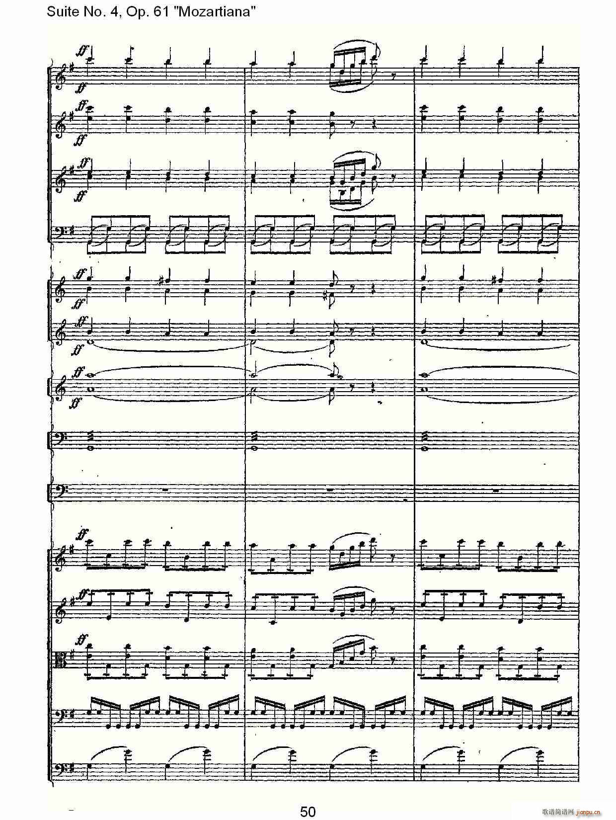 彼得·伊利奇·柴可夫斯基   朴素传幽真 《Suite No. 4, Op.61》简谱