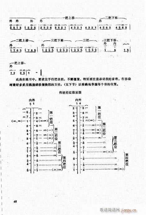 未知 《坠琴演奏基础41-60》简谱