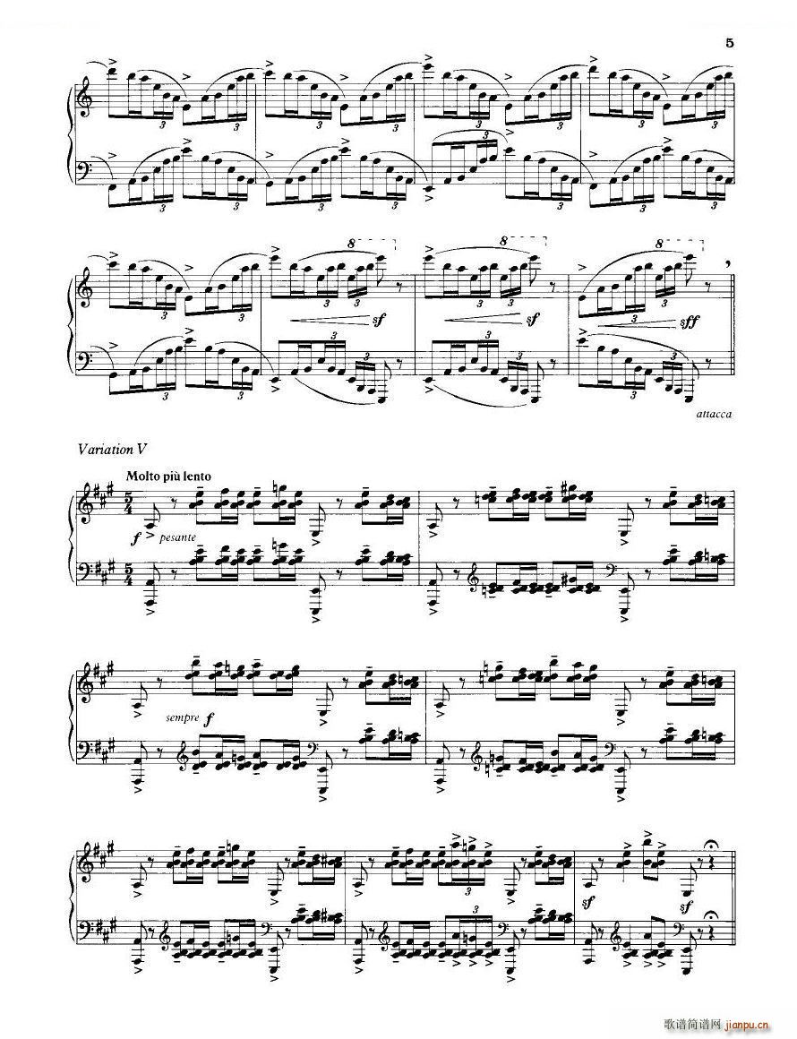 未知 《Britten - 12 Variations 12 Variations -》简谱