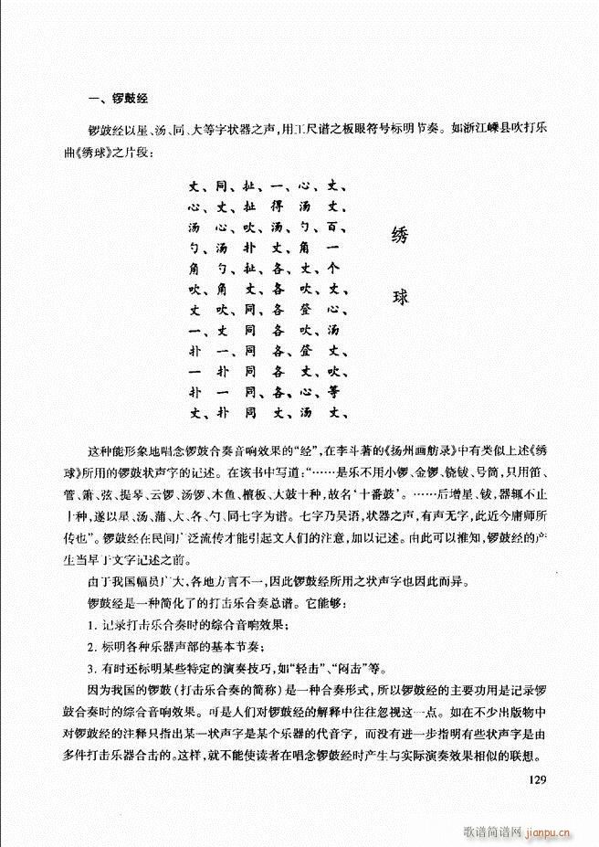 未知 《民族打击乐演奏教程 121-180》简谱