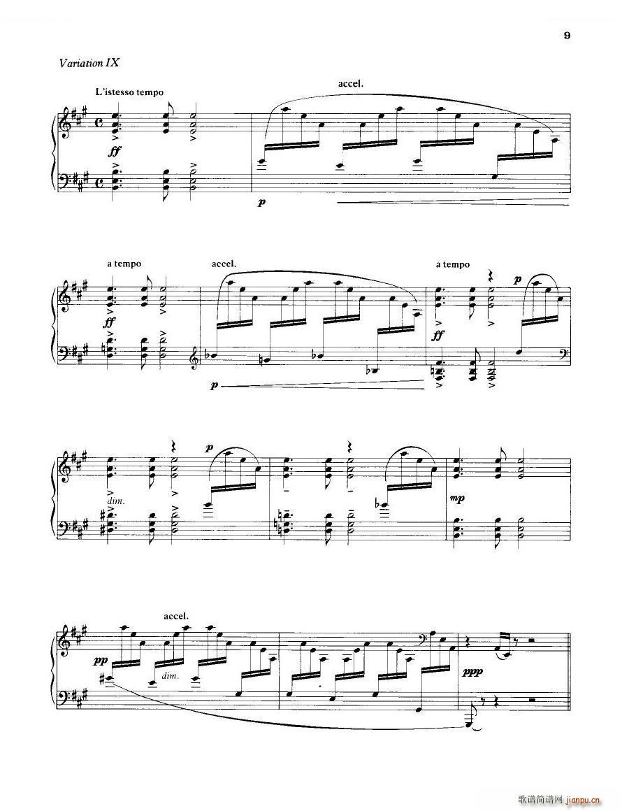 未知 《Britten - 12 Variations 12 Variations -》简谱