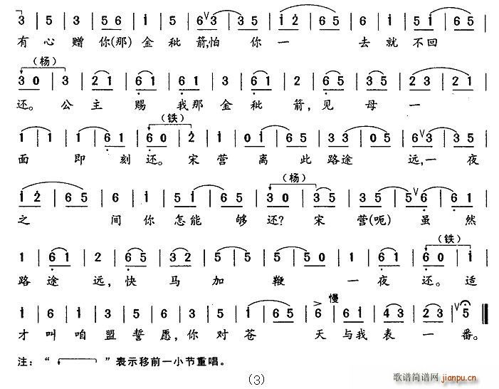 李维康、耿其昌 《四郎探母》简谱