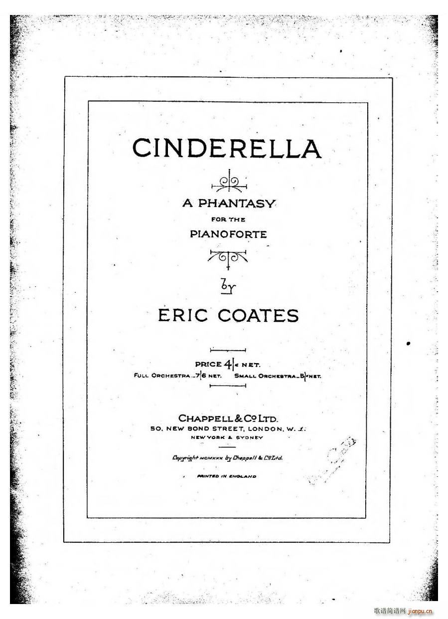 未知 《Coates - Cinderella-1 Cinderella-1 -》简谱