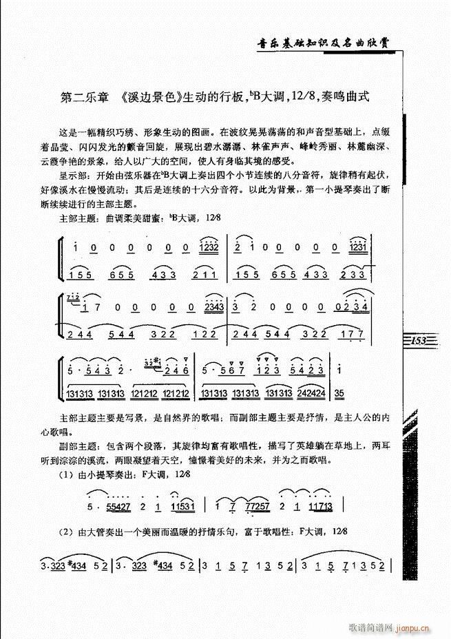 未知 《音乐基础知识及名曲欣赏 121-180》简谱