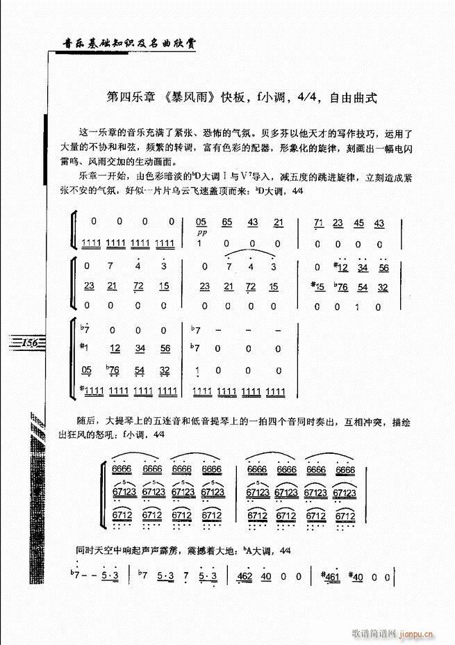 未知 《音乐基础知识及名曲欣赏 121-180》简谱