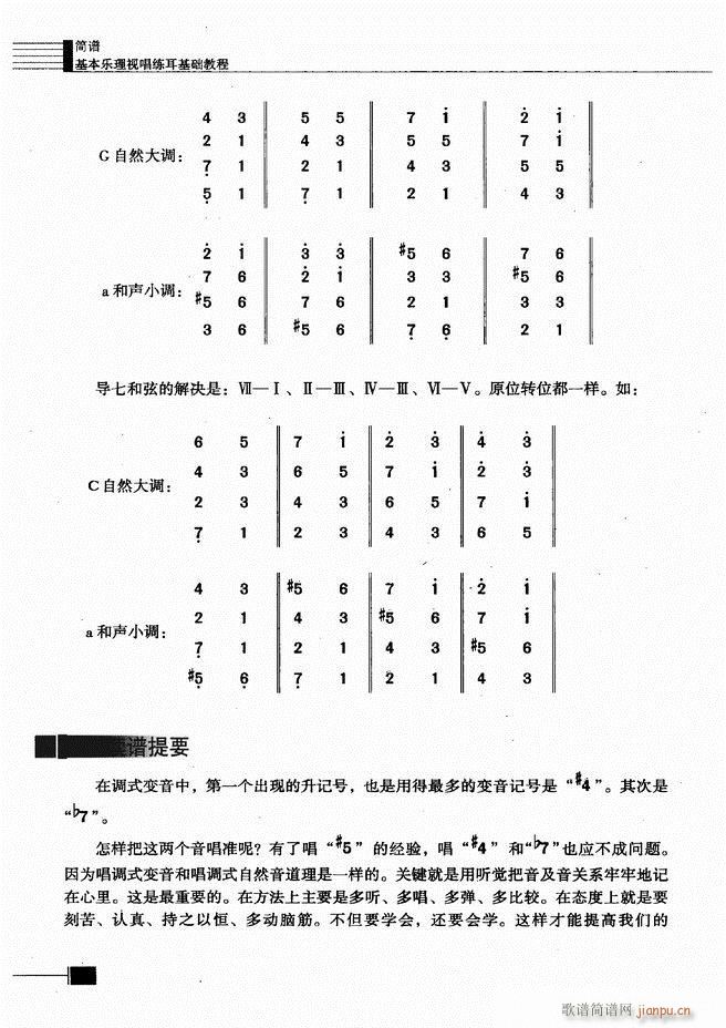 未知 《基本乐理视唱练耳基础教程301-366》简谱