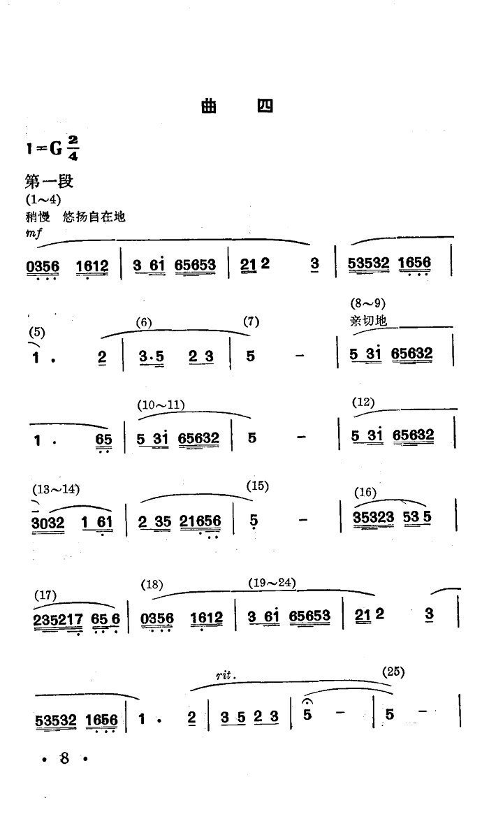 总政文工团 《战马嘶鸣(舞蹈音乐)》简谱