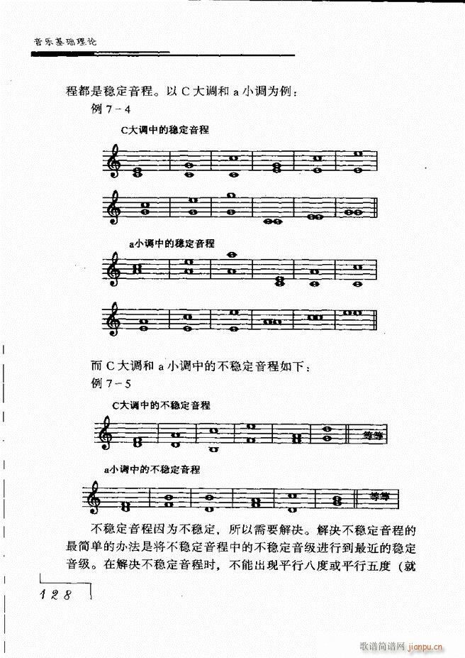 未知 《音乐基础理论121-180》简谱