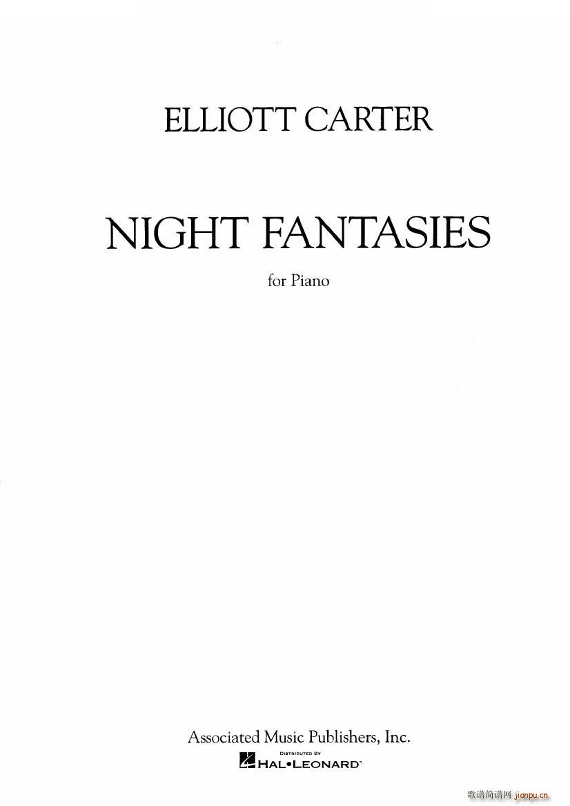 未知 《Carter - Night Fantasies Night Fantasies -》简谱