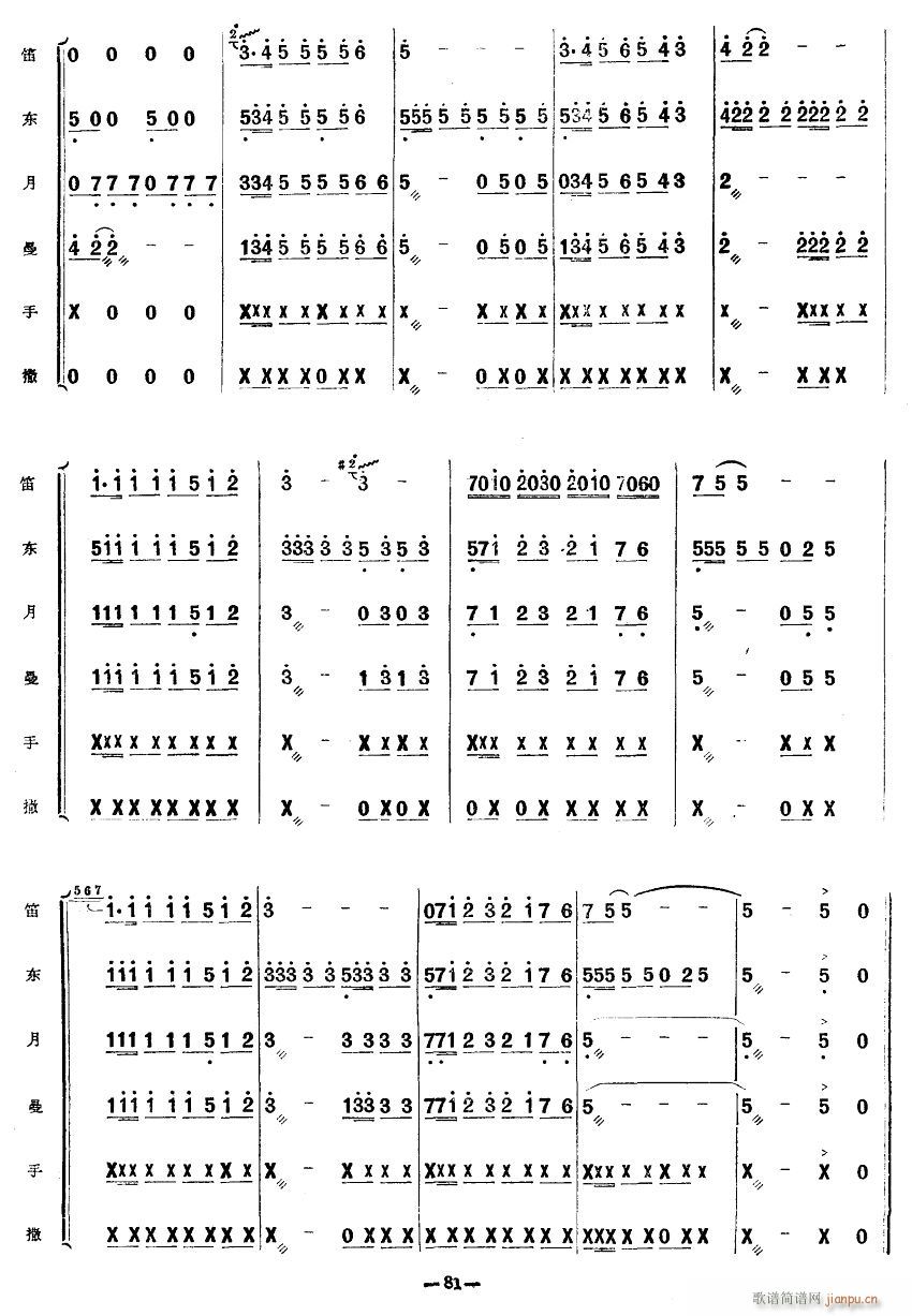 未知 《种棉舞曲4》简谱