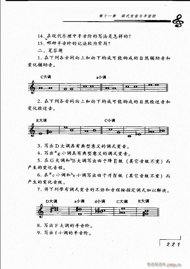 未知 《音乐基础理论181-268》简谱