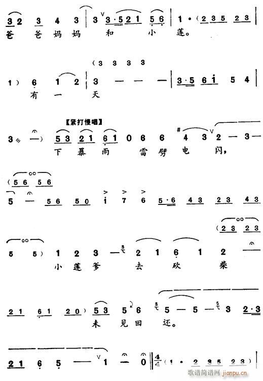 李忆兰 《珍珠泉的故事〔评剧〕》简谱