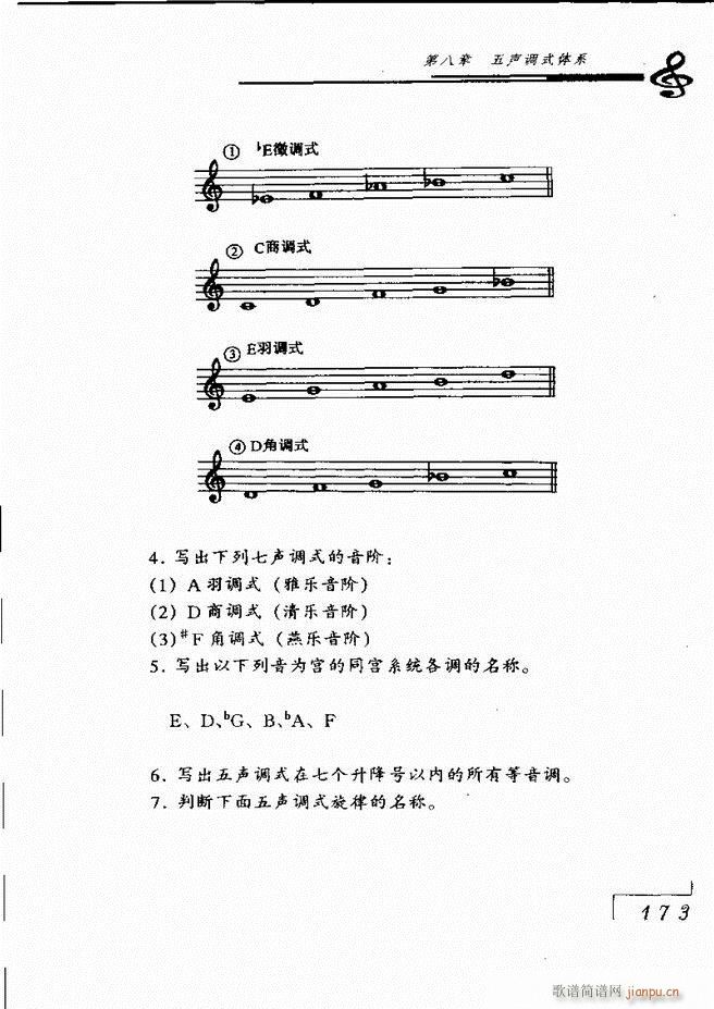 未知 《音乐基础理论121-180》简谱