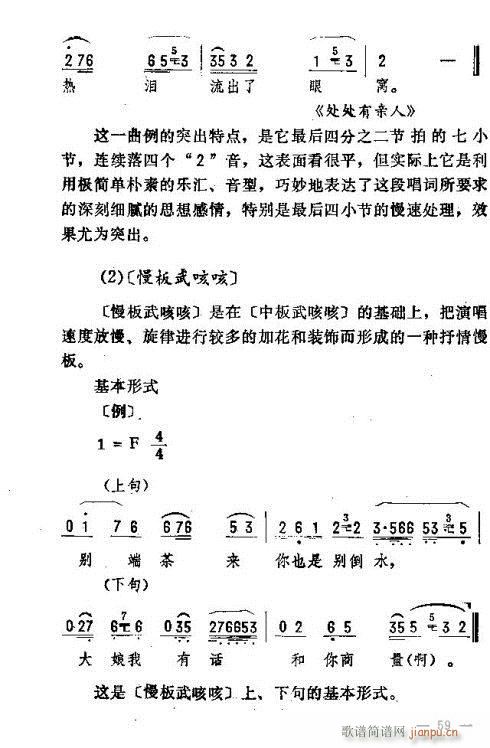 未知 《东北二人转音乐46-60》简谱