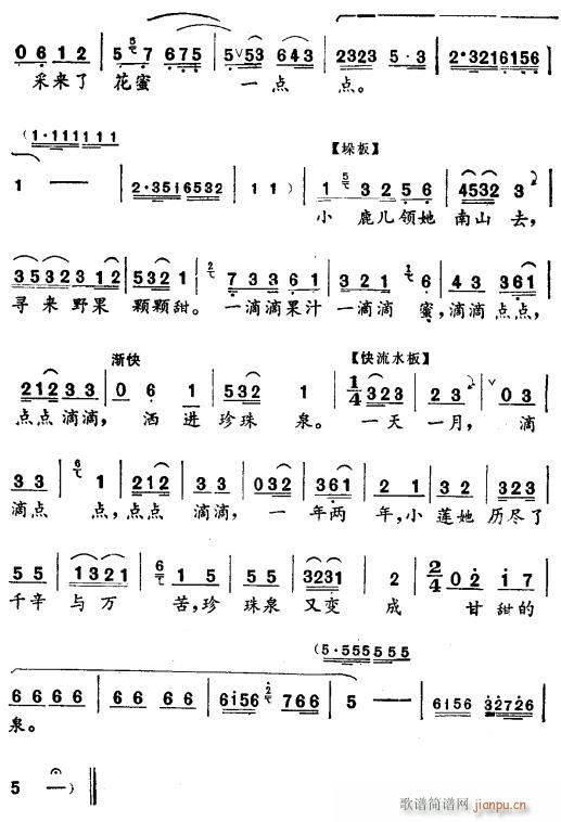 李忆兰 《珍珠泉的故事〔评剧〕》简谱