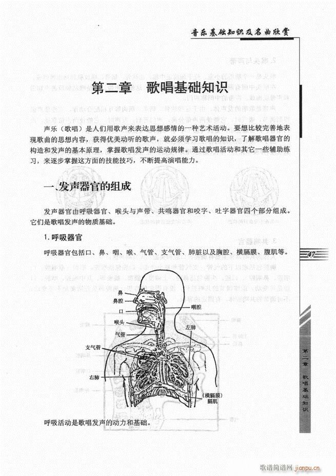 未知 《音乐基础知识及名曲欣赏 目录1-60》简谱