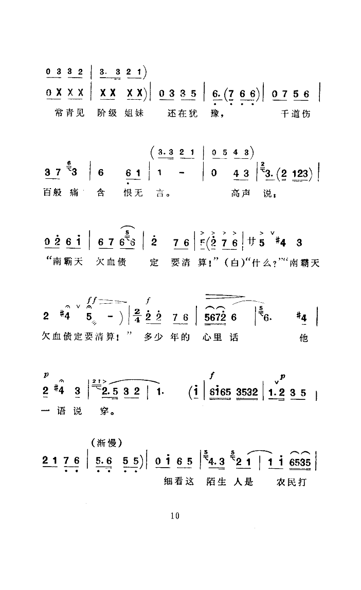 马玉萍 《常青指路(河南坠子)》简谱