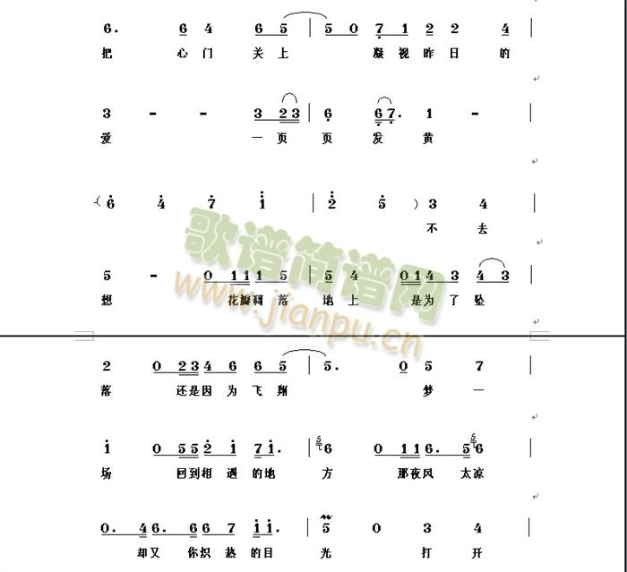 罗皓冬 《回忆》简谱