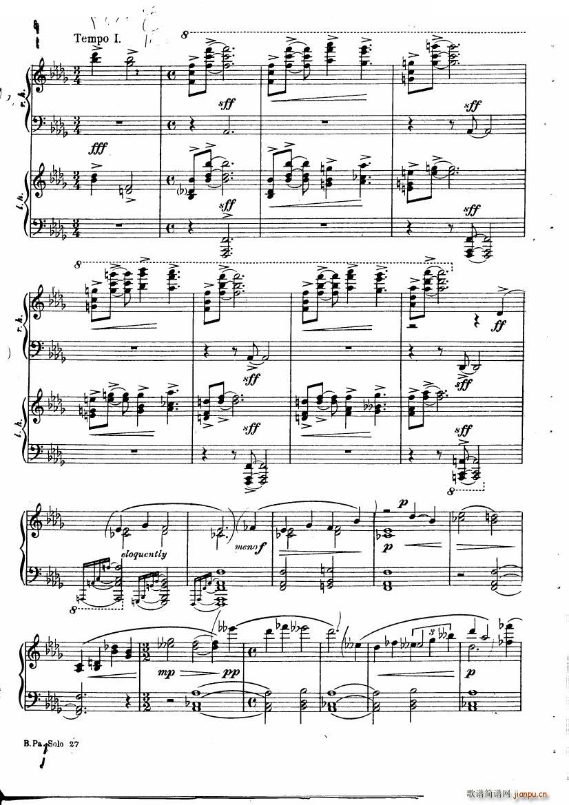 未知 《Copland - Piano Sonata Piano Sonata -》简谱