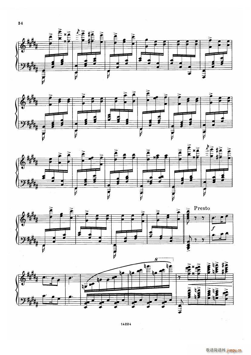 未知 《Balakirev - Scherzo No 1 Scherzo No 1 -》简谱