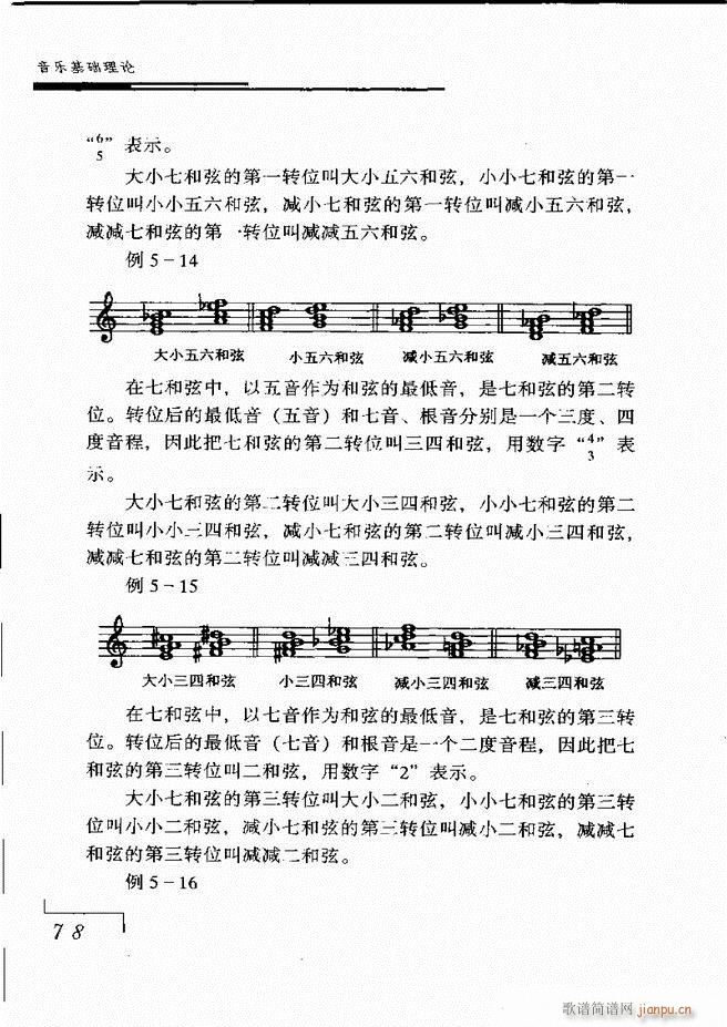 未知 《音乐基础理论 61-120》简谱