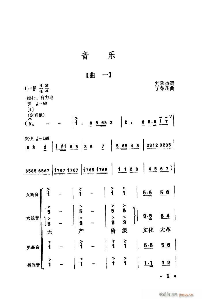 未知 《老矿工登讲台（舞蹈音乐）》简谱