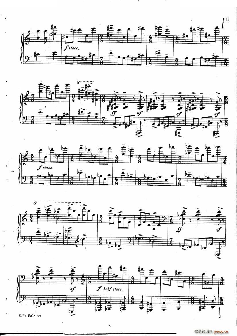 未知 《Copland - Piano Sonata Piano Sonata -》简谱