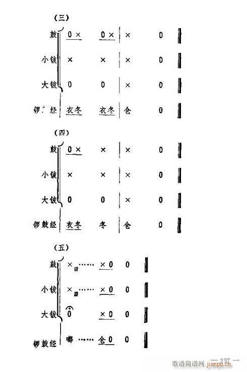 未知 《东北二人转音乐231-245》简谱