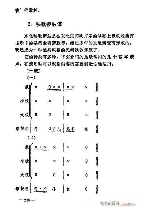 未知 《东北二人转音乐231-245》简谱