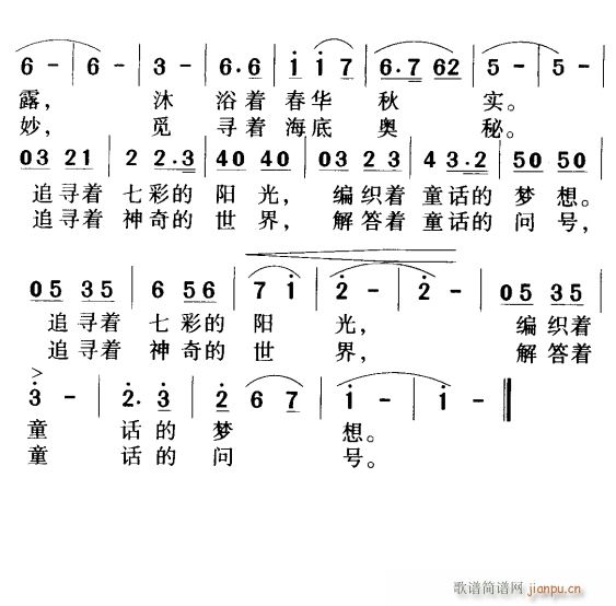 未知 《我们都是小小科学家迷2》简谱