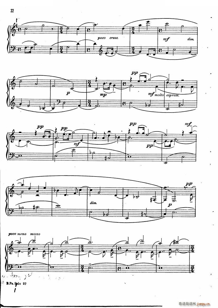 未知 《Copland - Piano Sonata Piano Sonata -》简谱