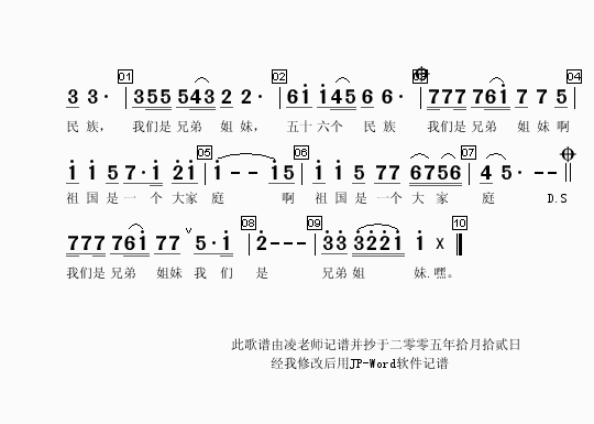 刘媛媛 《我们是兄弟姐妹（2）》简谱