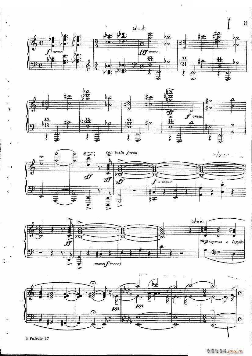 未知 《Copland - Piano Sonata Piano Sonata -》简谱