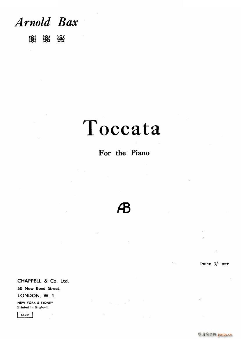 未知 《Bax - Toccata Toccata -》简谱