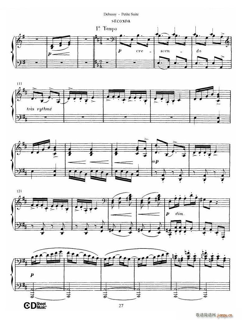 未知 《Debussy - Danse Danse -》简谱