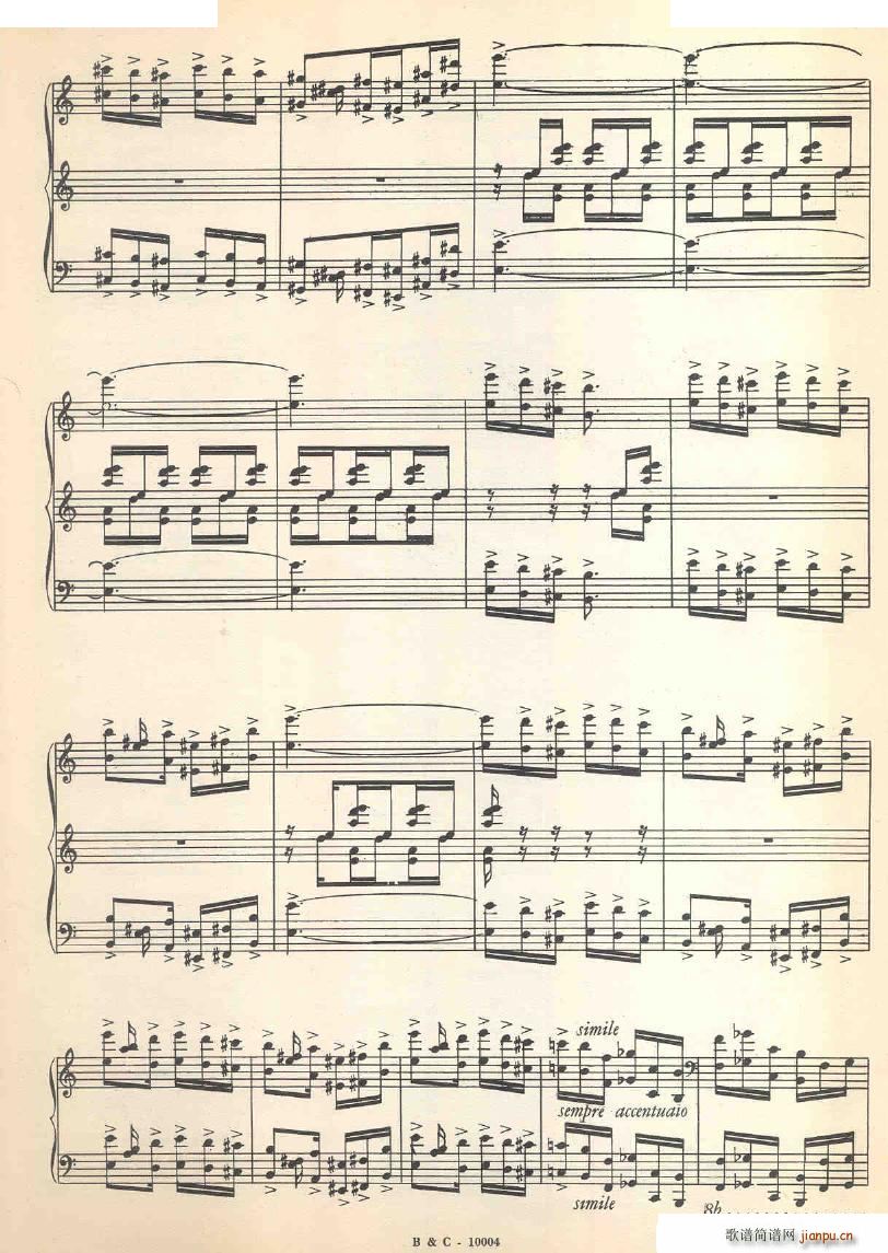 未知 《Ginastera - Sonata No 1 Sonata No 1 -》简谱