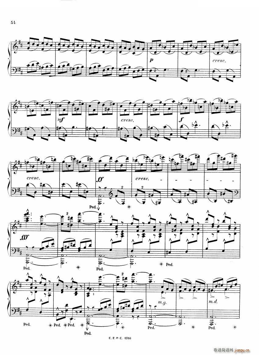 未知 《Chaminade - 6 Etudes Op35（二） 6 Etudes Op35（二） -》简谱