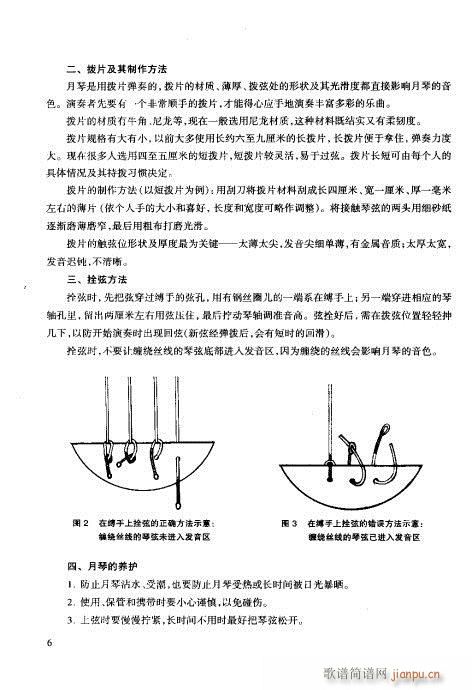 未知 《月琴演奏教程  技巧与练习目录1-20》简谱