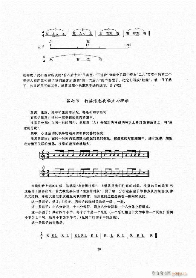 未知 《爵士鼓 目录 1-60》简谱