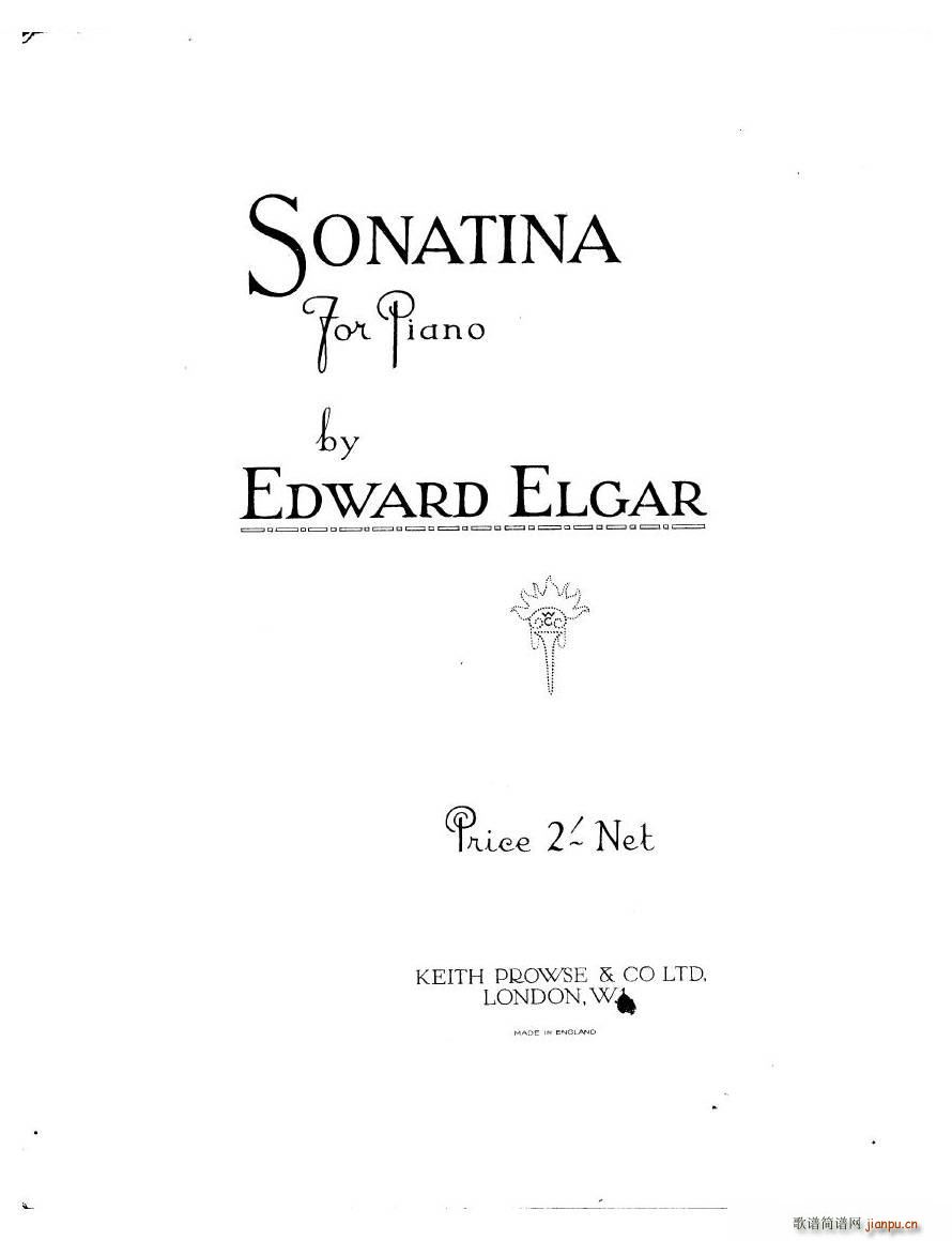 未知 《Elgar - Sonatina Sonatina -》简谱