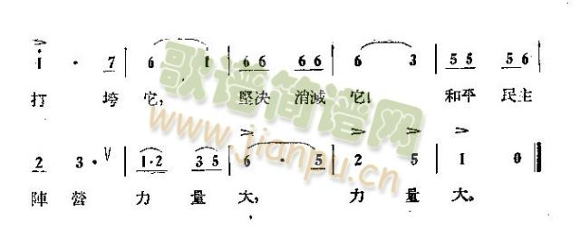 未知 《守卫祖国的边防线》简谱