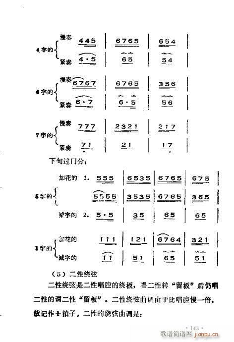 未知 《晋剧呼胡演奏法141-180》简谱