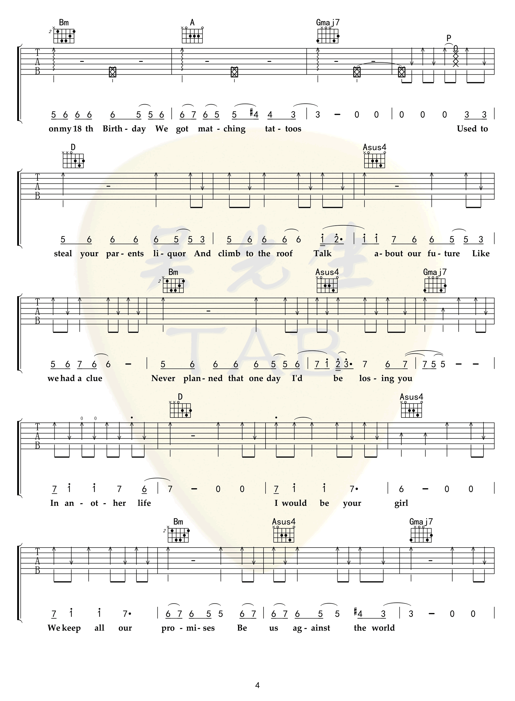 《Horse吉他谱》_Dark_G调_吉他图片谱6张 图4