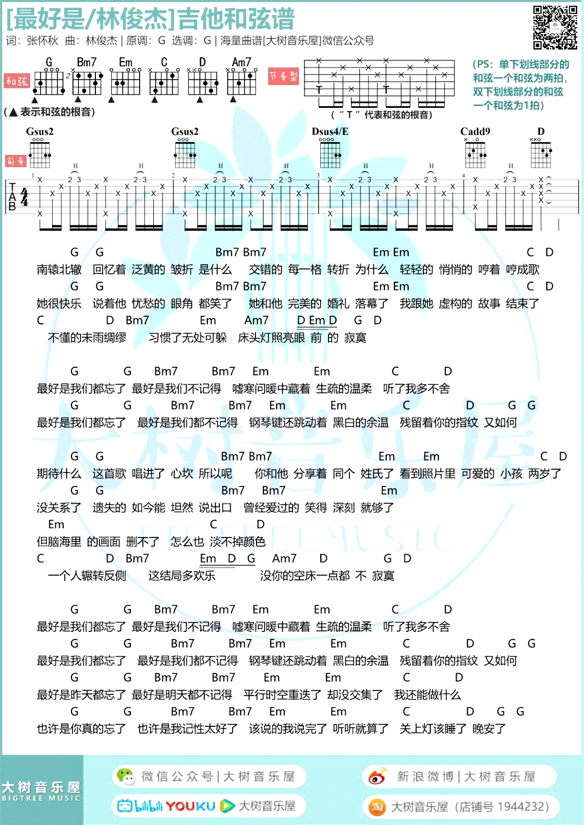 《最好是吉他谱》_林俊杰_吉他图片谱2张 图2