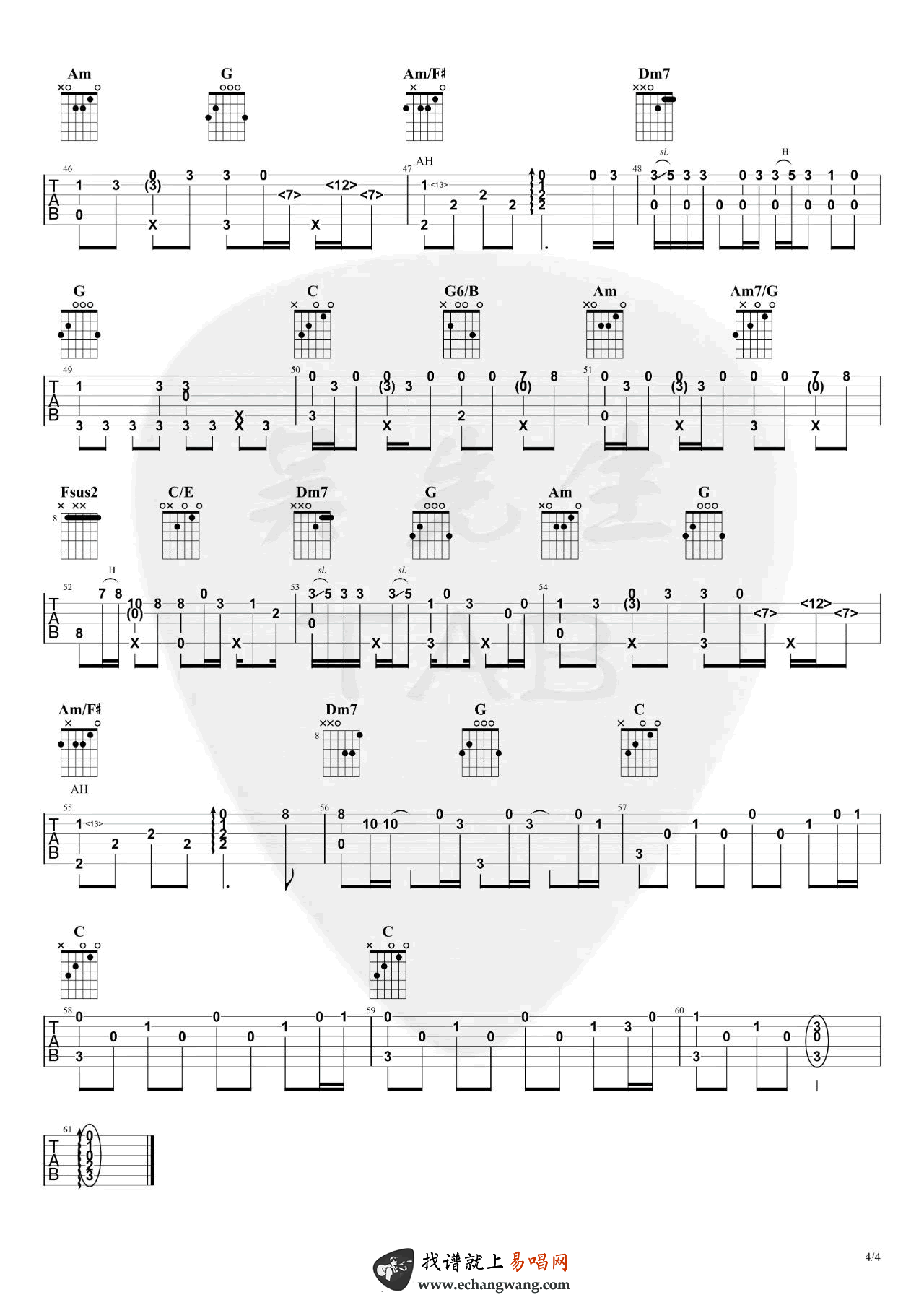 《间距指弹谱吉他谱》_EN_吉他图片谱4张 图4