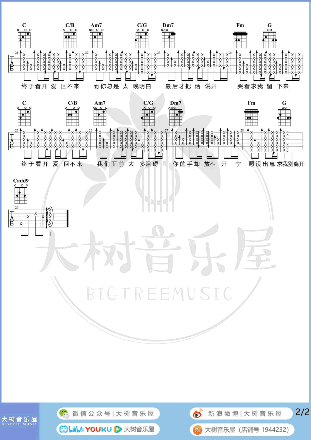 《倒带吉他谱》_周杰伦_吉他图片谱3张 图2