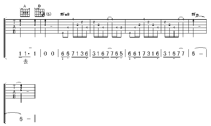 《海浪吉他谱》_李荣浩/黄品源_G调_吉他图片谱4张 图4