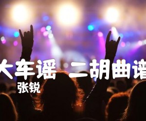 《大车谣  二胡曲谱吉他谱》_张锐_吉他图片谱1张