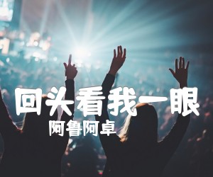 《回头看我一眼吉他谱》_阿鲁阿卓_B调_吉他图片谱1张