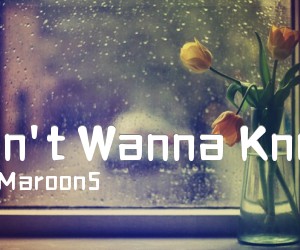 《Don't Wanna Know吉他谱》_Maroon5_G调 图片谱1张